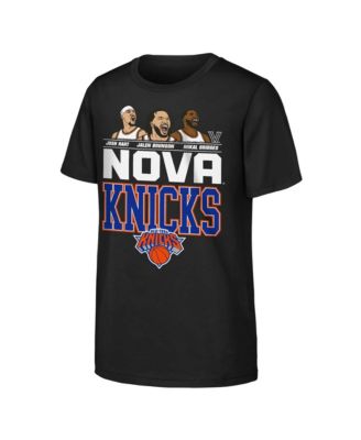 Big Boys and Girls Jalen Brunson, Josh Hart Mikal Bridges Black Nova Knicks T-Shirt