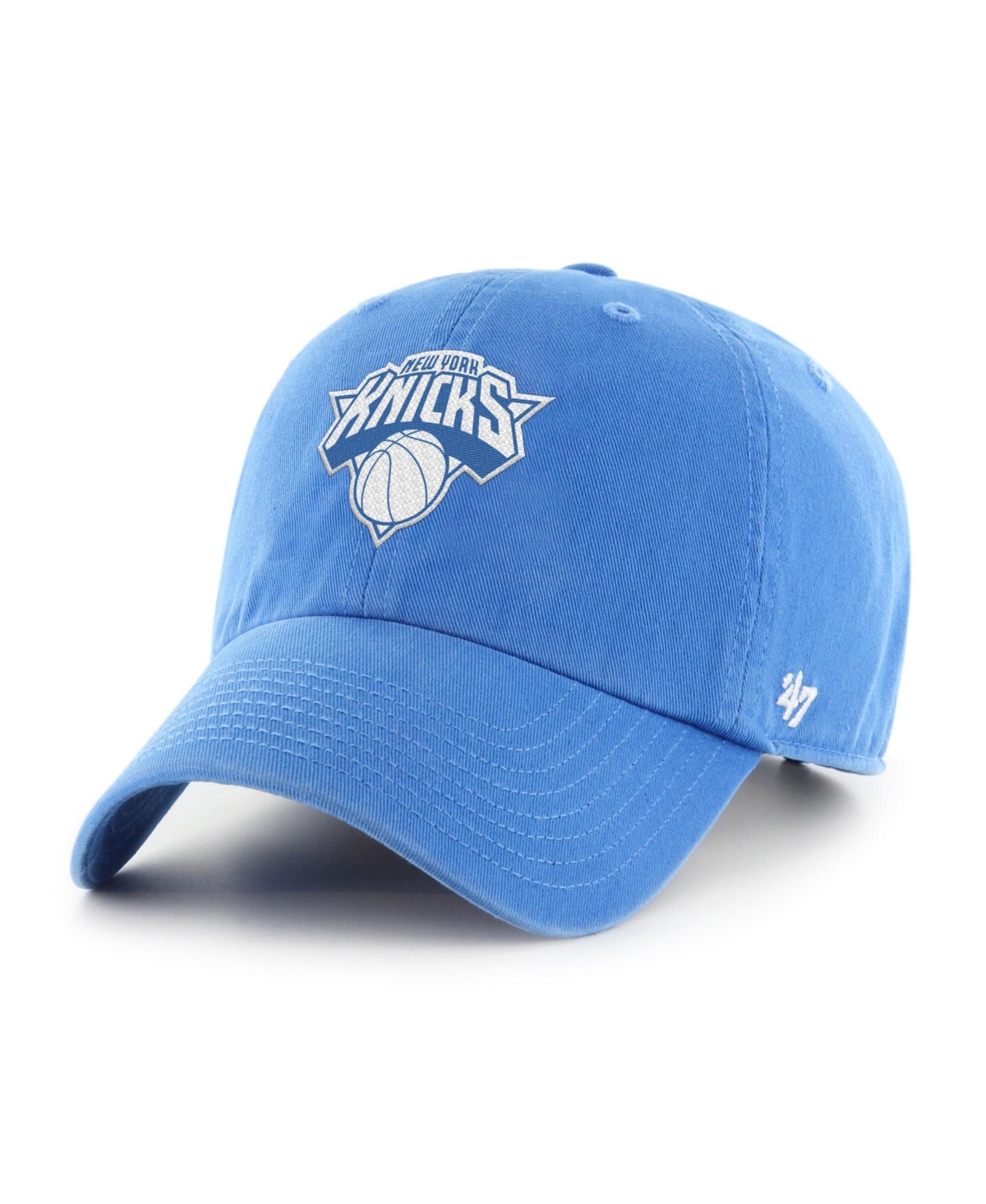 '47 Brand Men's Blue New York Knicks Color Pack Clean Up Adjustable Hat - Blue