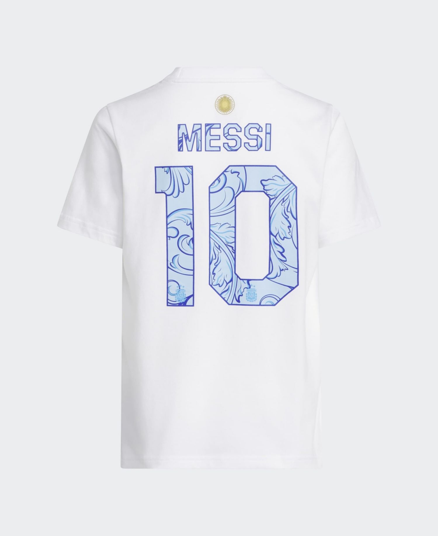 Men's Lionel Messi White Argentina National Team 2026 Away Jersey Hook Name & Number T-Shirt