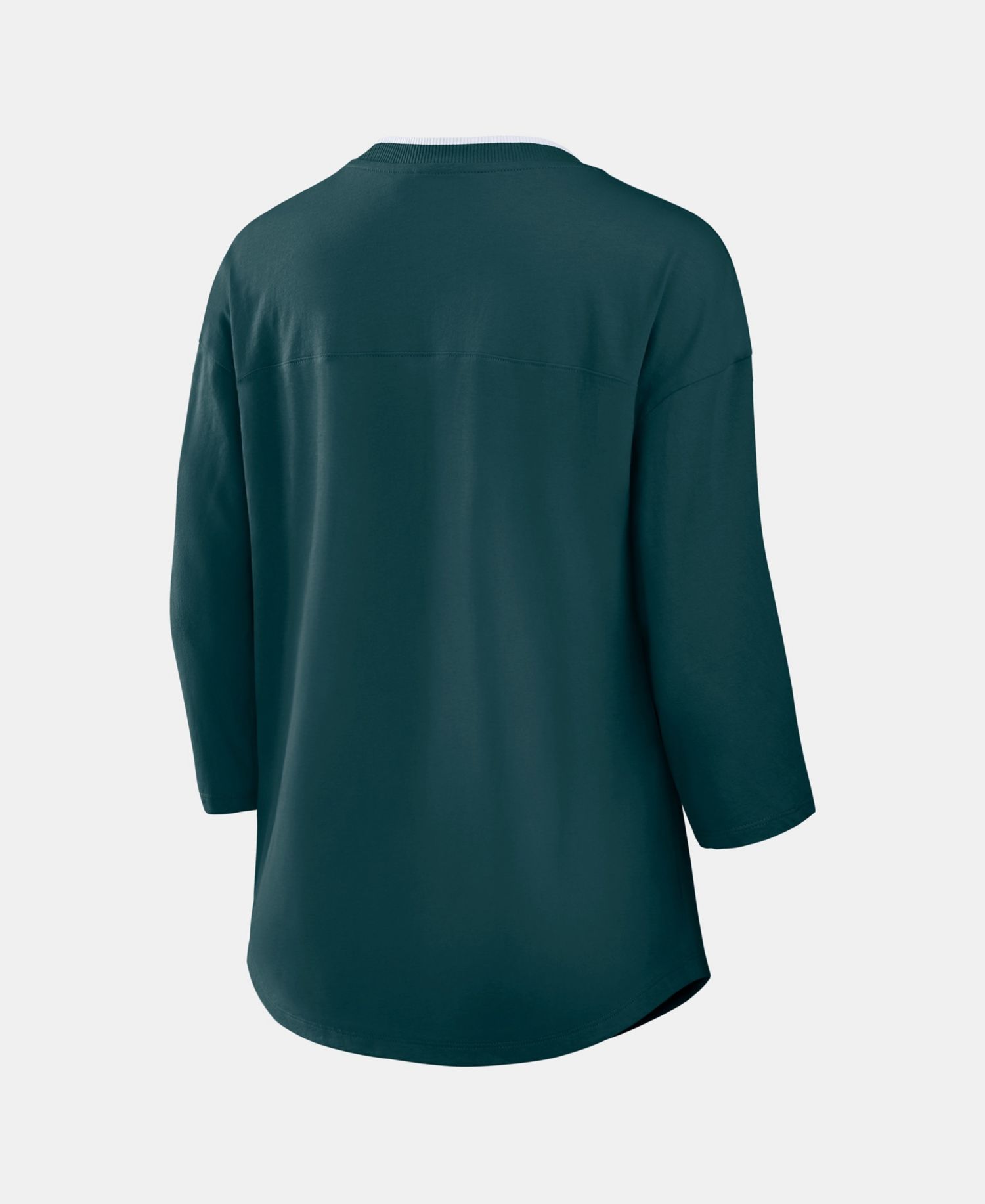 Women's Philadelphia Eagles Team First Deceptive Juke 3/4-Sleeve V-Neck T-Shirt