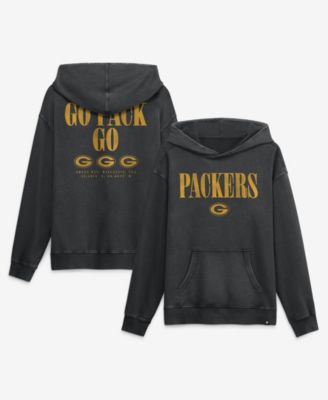 Men's Black Green Bay Packers Relaxed Intense Rivalry French Terry Hoodie
