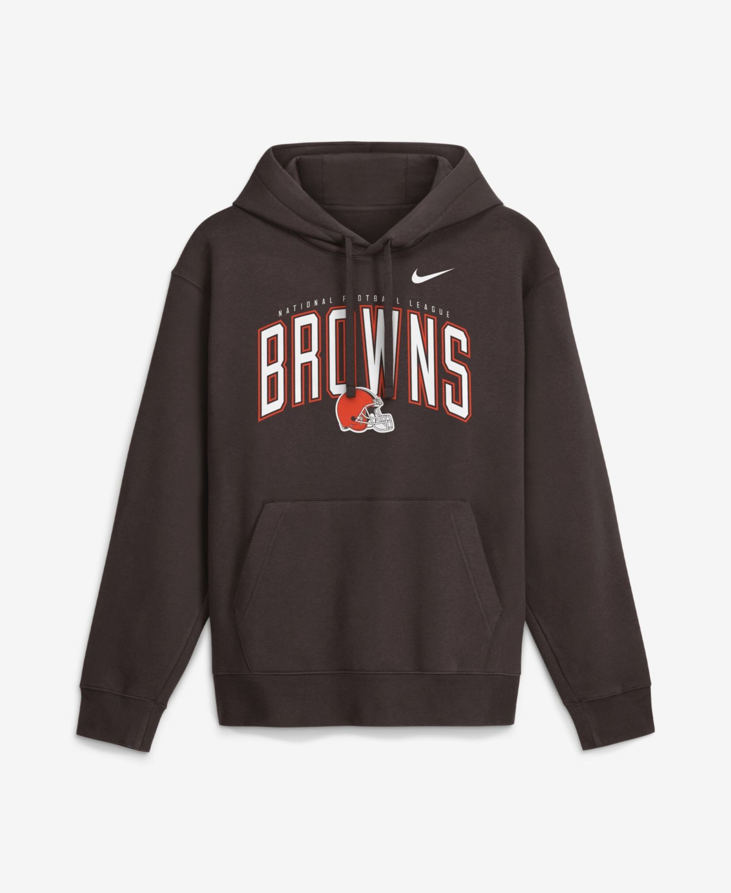 Men's Brown Cleveland Browns Expect Victory Club Fleece Pullover Hoodie