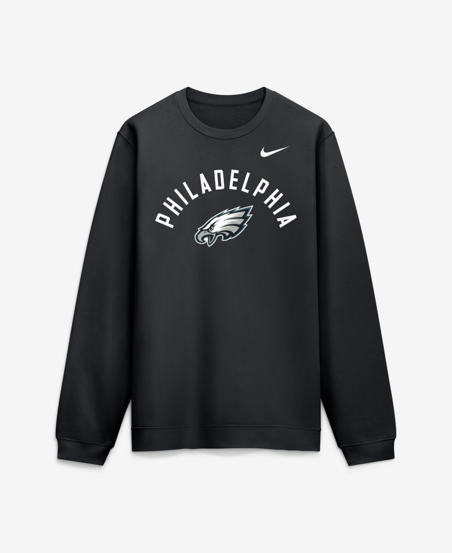 Мужской свитшот Nike Black Philadelphia Eagles Defensive Leader Club Fleece — фото 1