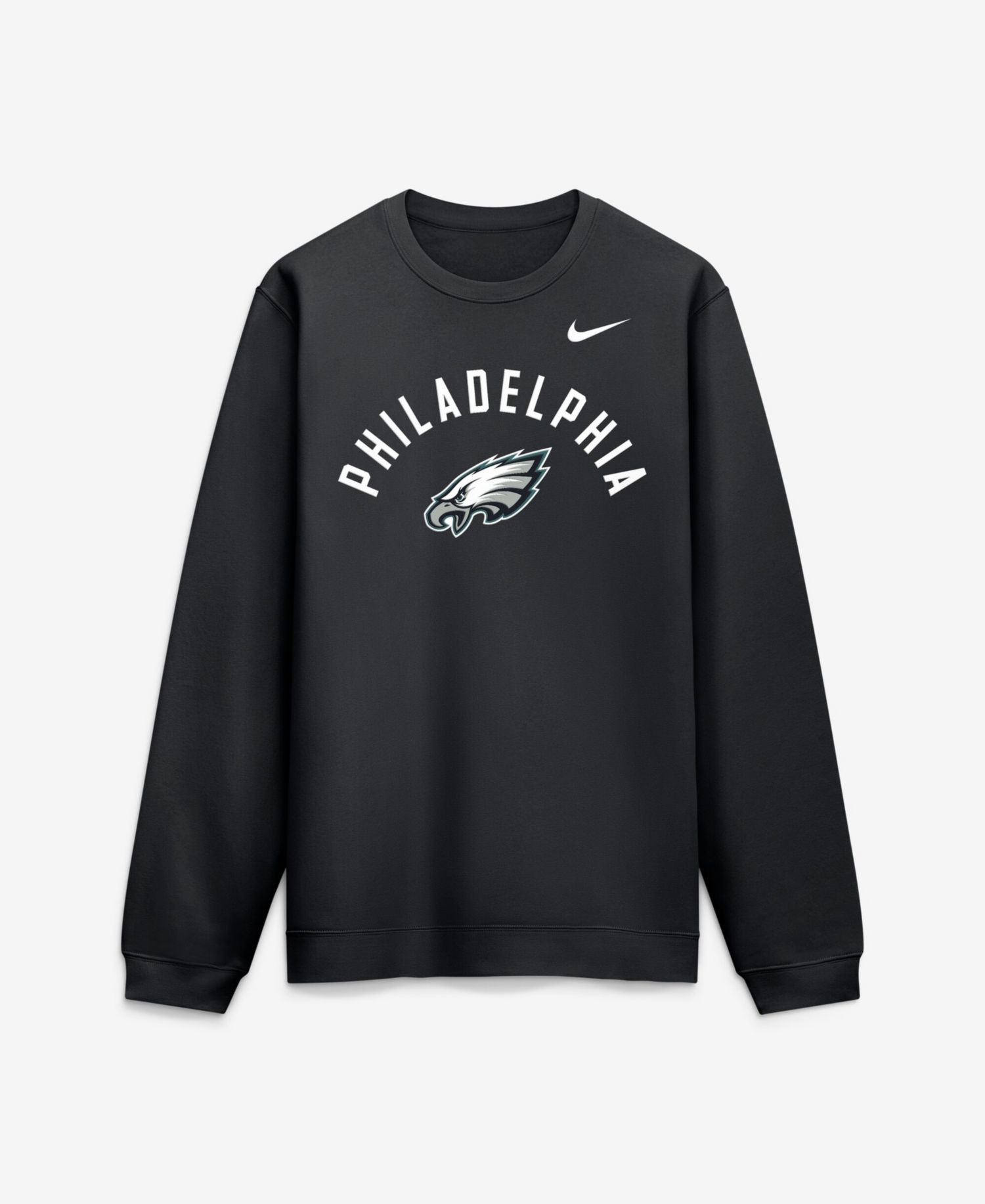 Men's Black Philadelphia Eagles Defensive Leader Club Fleece Sweatshirt