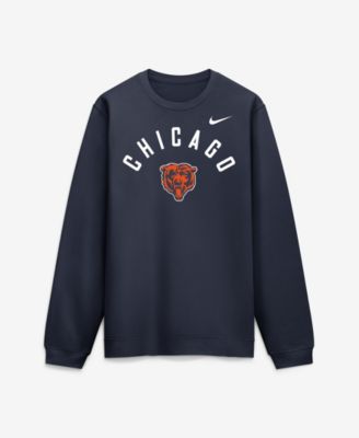 Men's Navy Chicago Bears Defensive Leader Club Fleece Sweatshirt