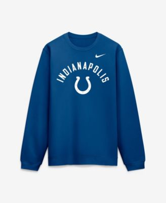 Men's Royal Indianapolis Colts Defensive Leader Club Fleece Sweatshirt
