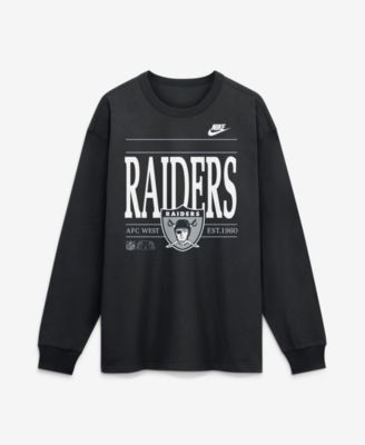 Men's Black Las Vegas Raiders Red Zone Long Sleeve Max90 T-Shirt