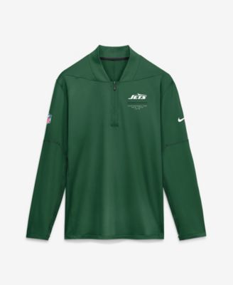 Men's Green New York Jets Sideline Logo Glory Midweight Dri-FIT Half-Zip Pullover
