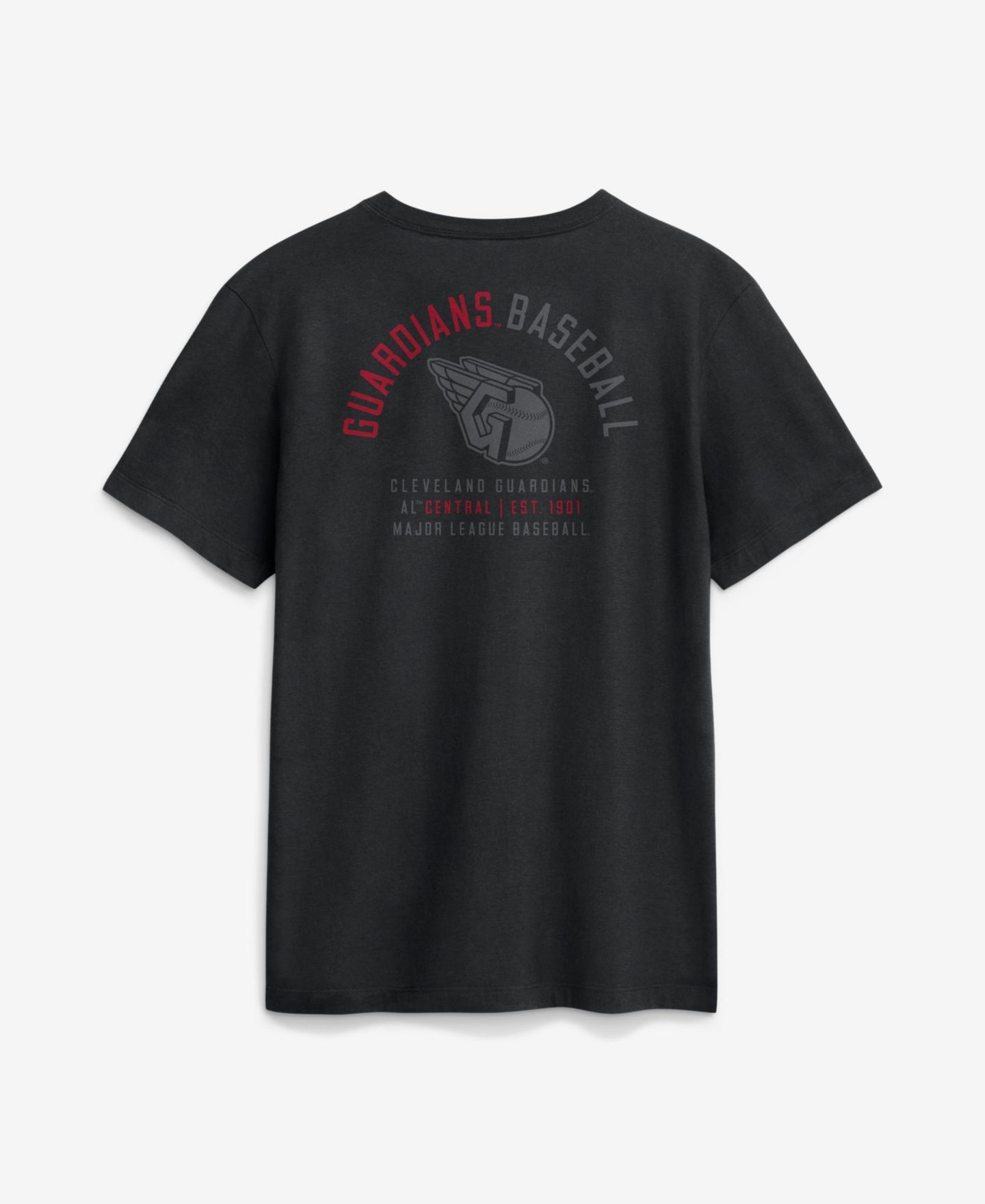 Мужская футболка Nike Black Cleveland Guardians Split Logo — фото 2