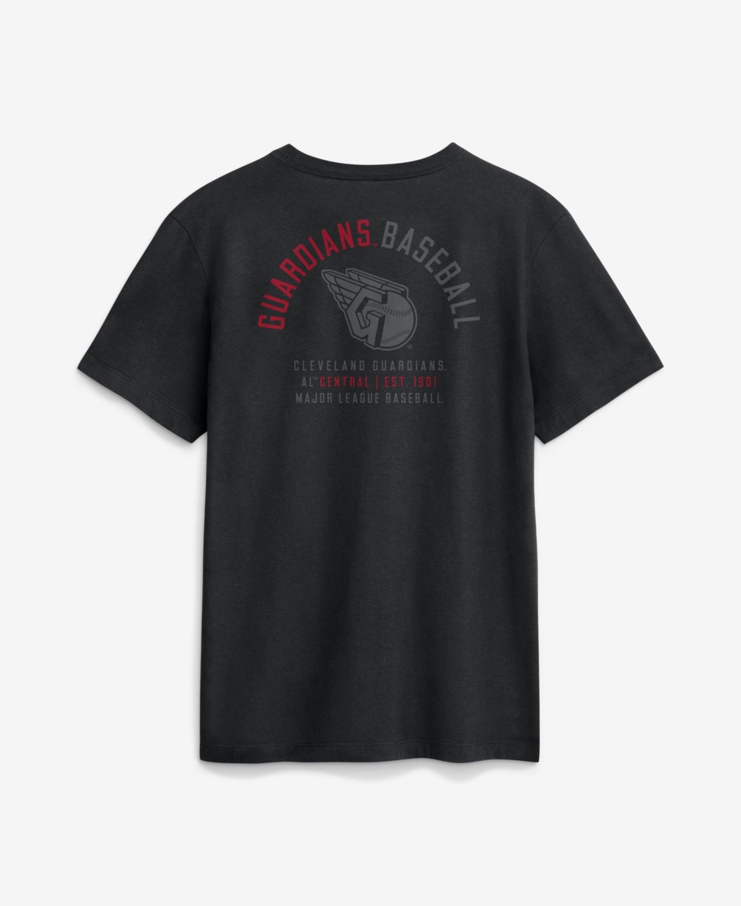 Men's Black Cleveland Guardians Split Logo T-Shirt