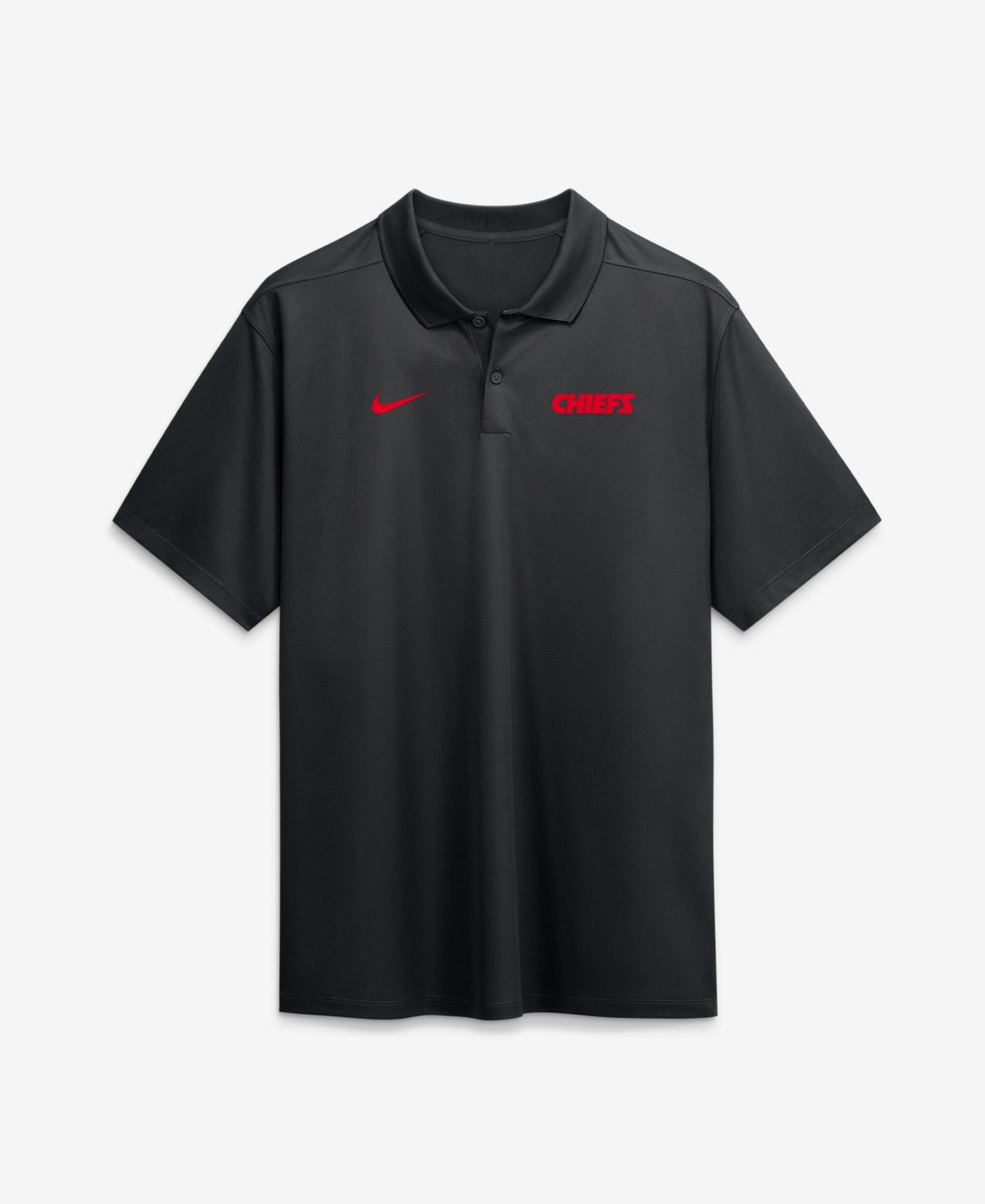 Men's Black Kansas City Chiefs Wordmark Victory Dri-FIT Polo Shirt