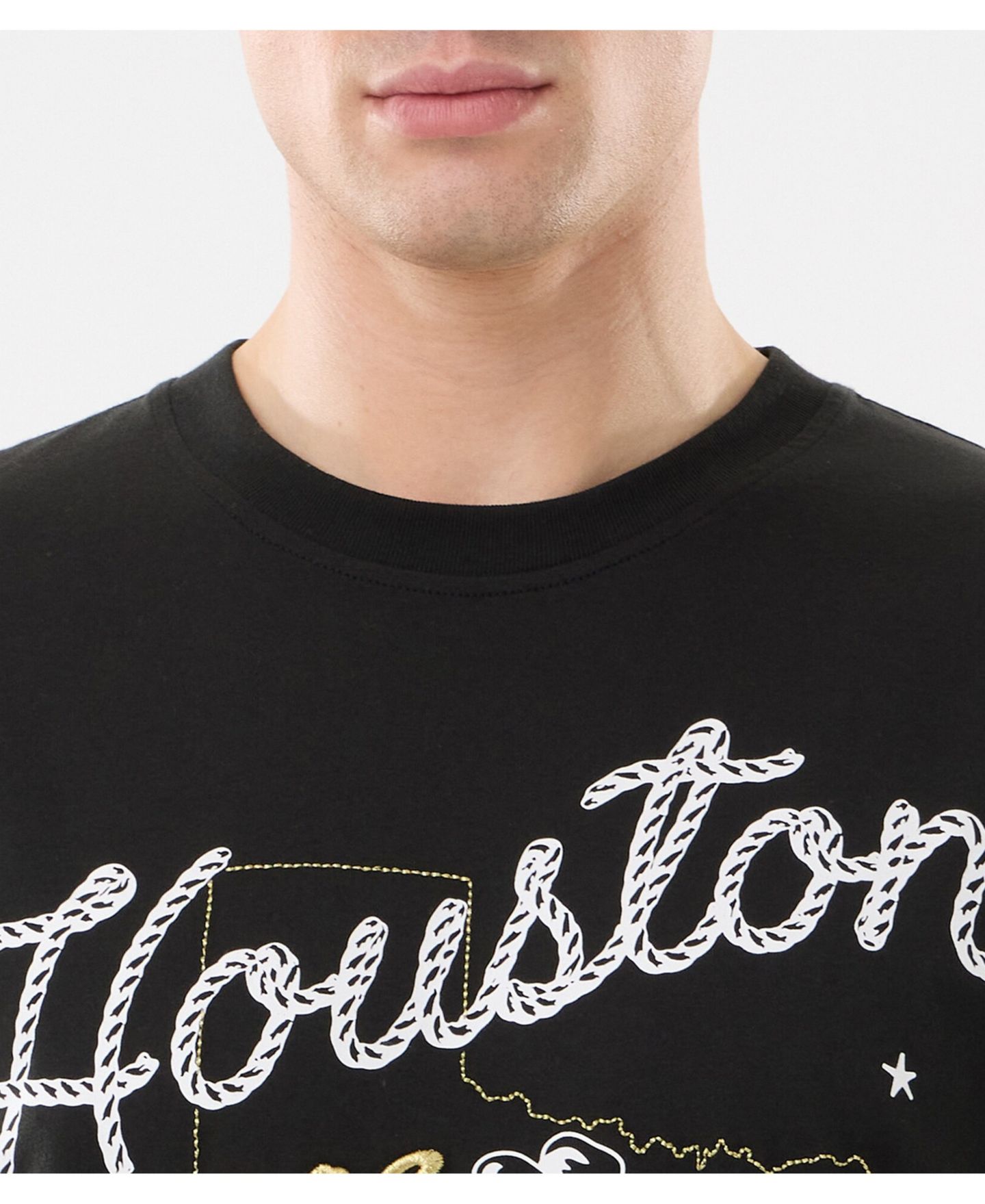 Мужская футболка New Era Black Houston Astros Injection Lifestyle Urban Ranchwear — фото 3