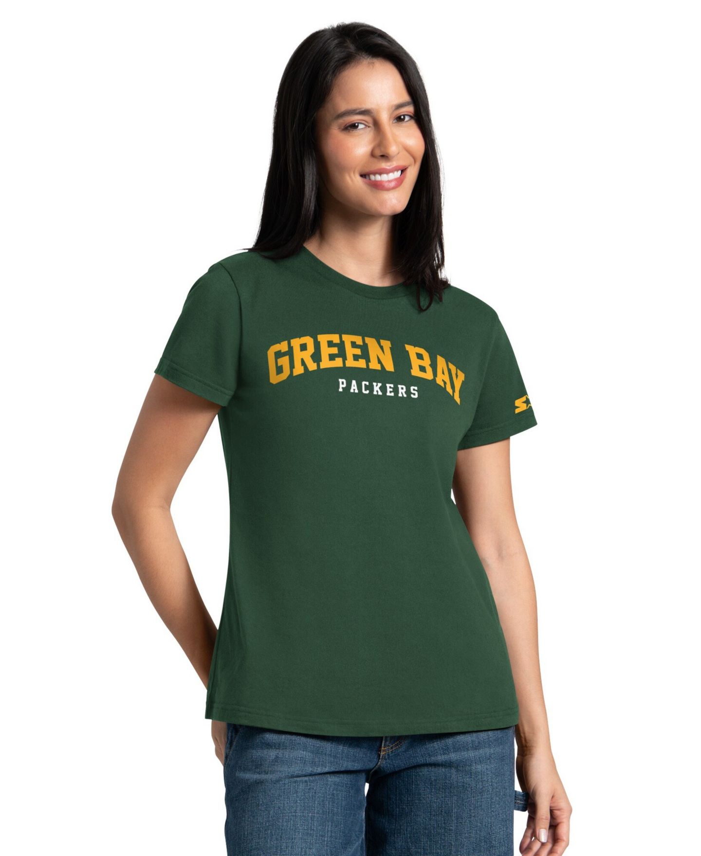 Женские футболки Starter Green/Gold Green Bay Packers Combo Pack — фото 2