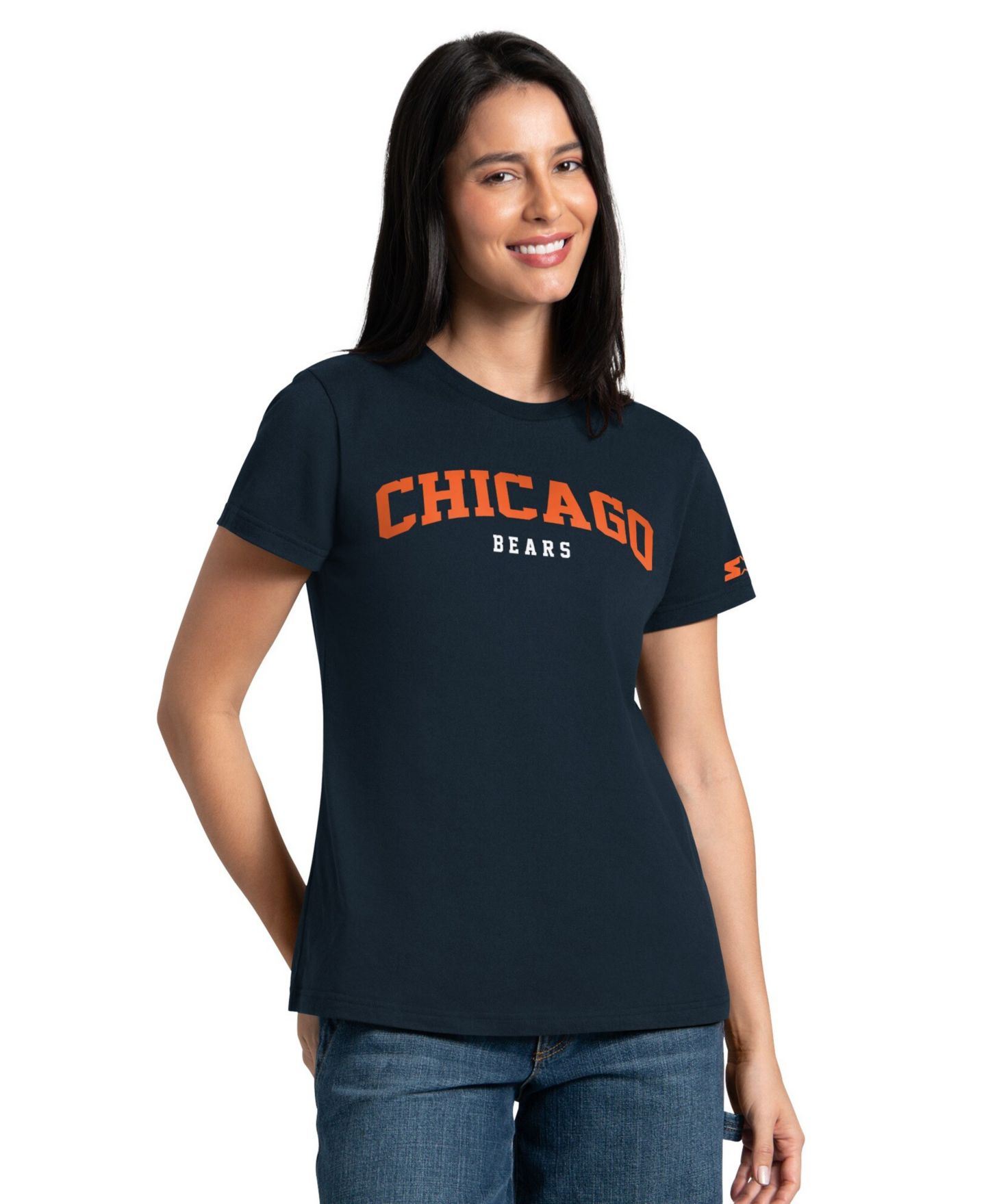 Женские футболки Starter Navy/Orange Chicago Bears Combo Pack — фото 2