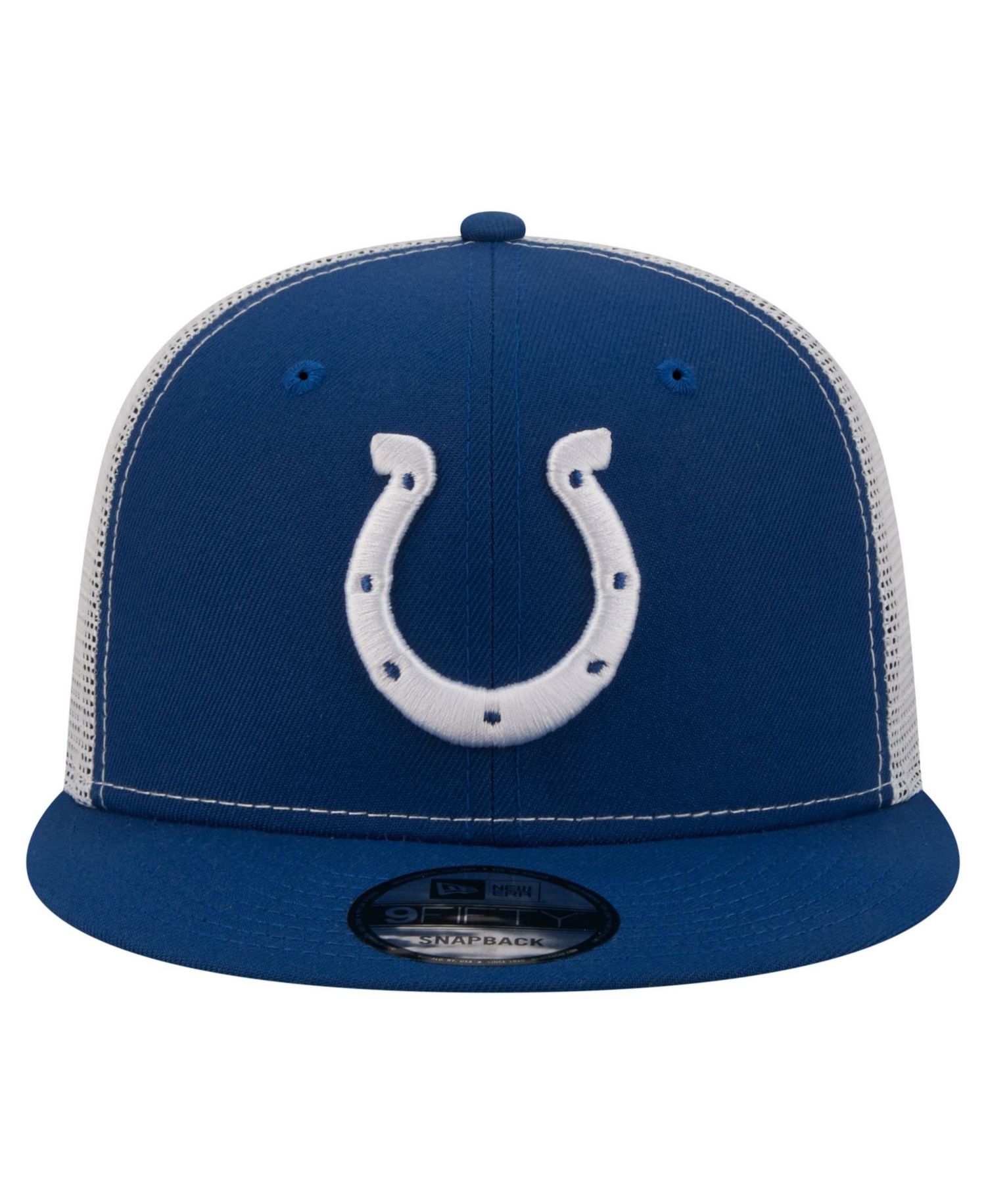 Men's Royal Indianapolis Colts Core Team 9FIFTY Trucker Snapback Hat