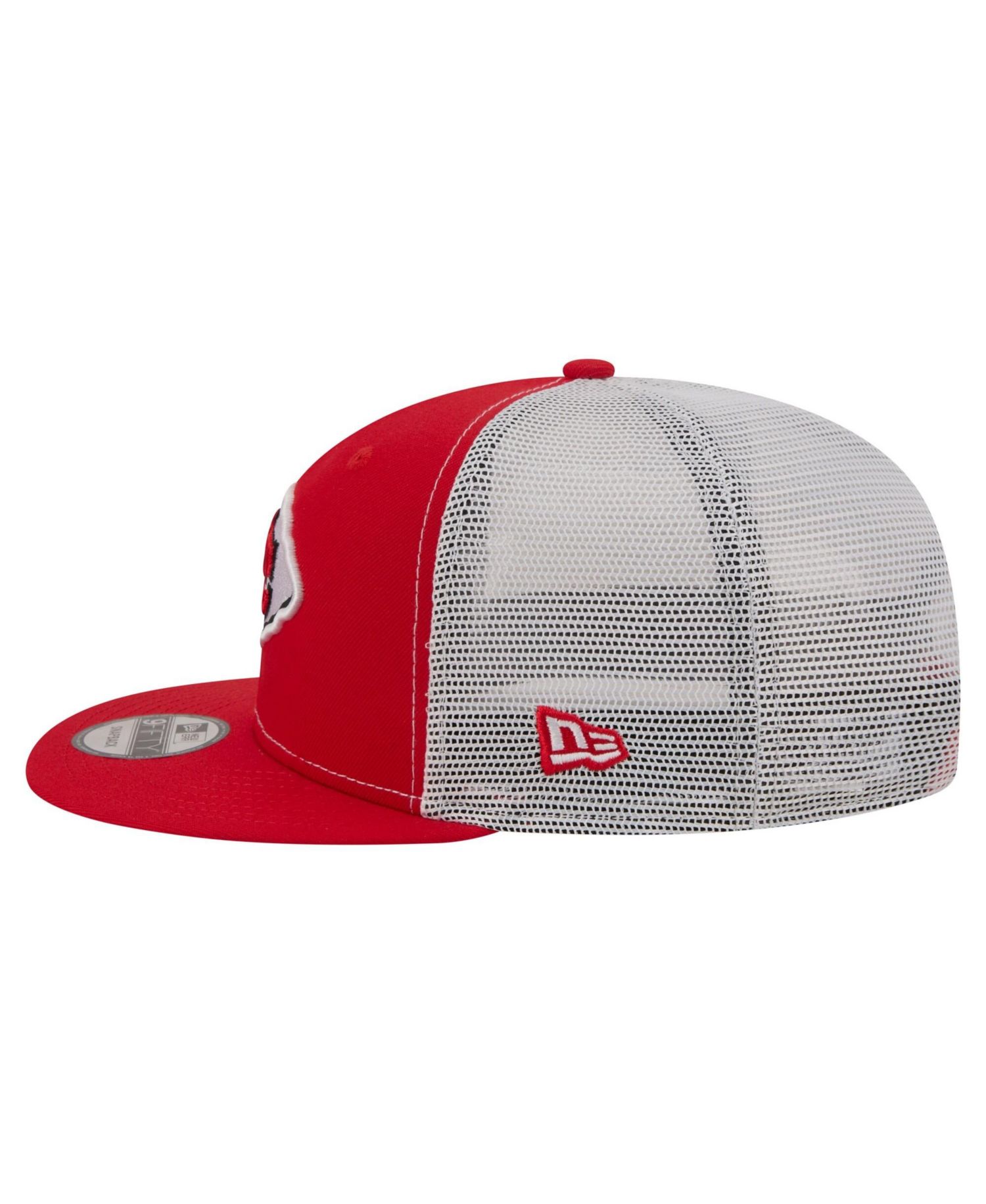 Men's Red Kansas City Chiefs Core Team 9FIFTY Trucker Snapback Hat