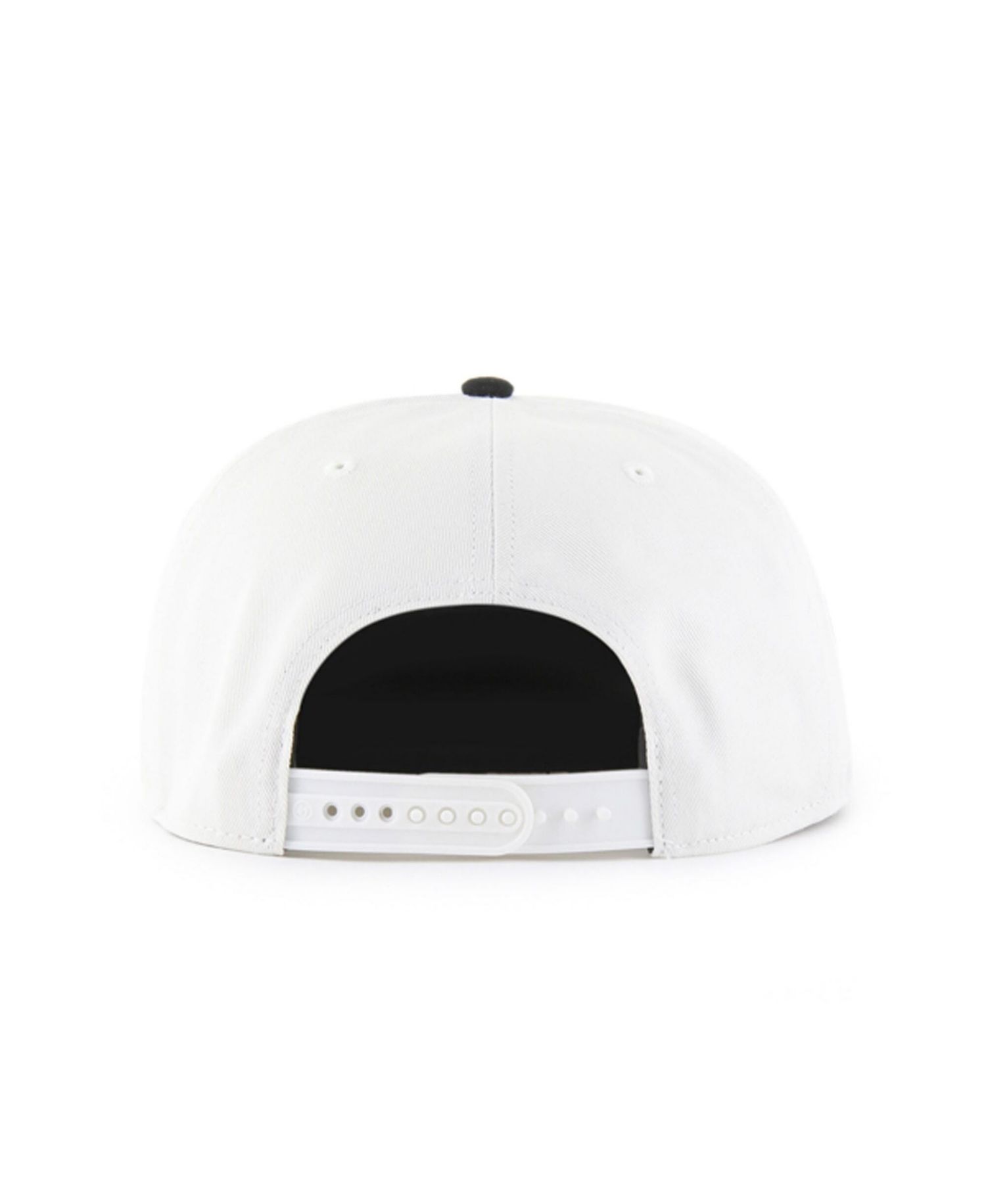 47 Brand Men's White/Navy Dallas Cowboys Foundational Captain Snapback Hat