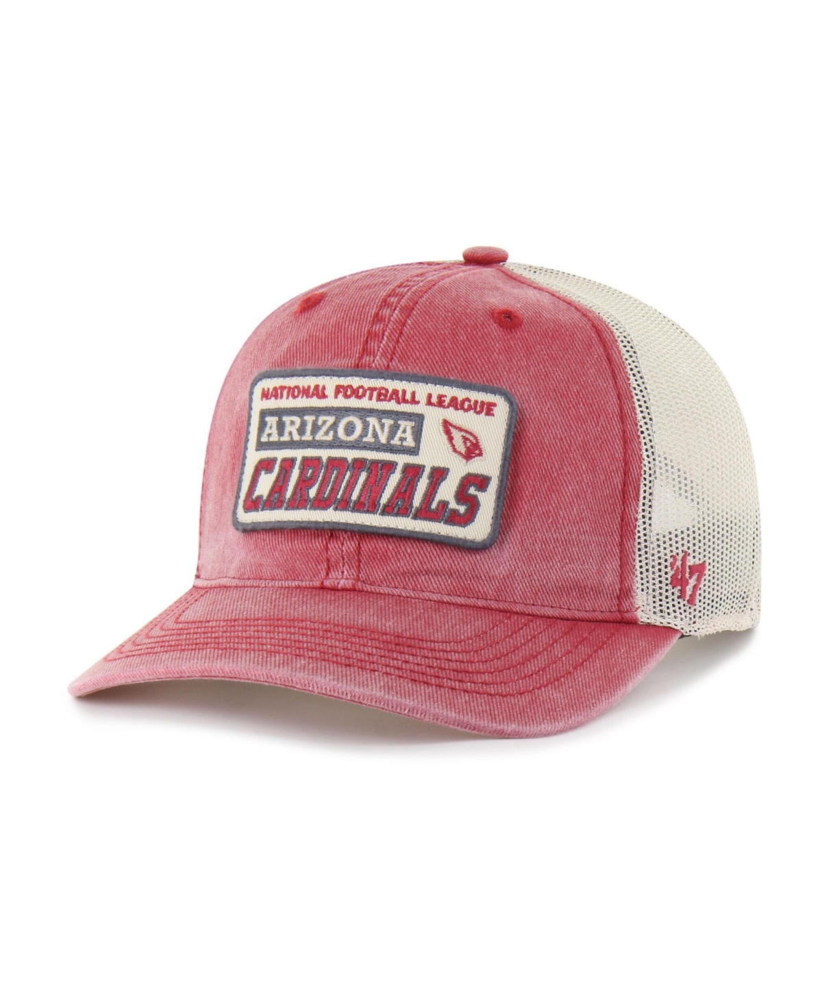47 Brand Men's Cardinal Arizona Cardinals Canteen Relaxed Trucker Adjustable Hat - Cardinal, Natural
