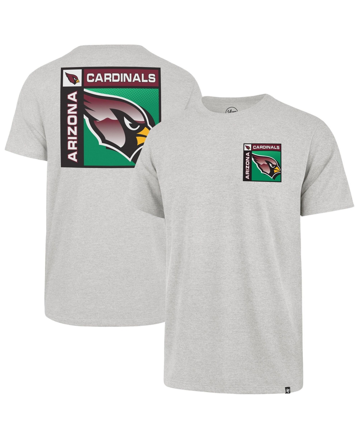 47 Brand Men's Gray Arizona Cardinals Chrome Plate Franklin T-Shirt - Gray