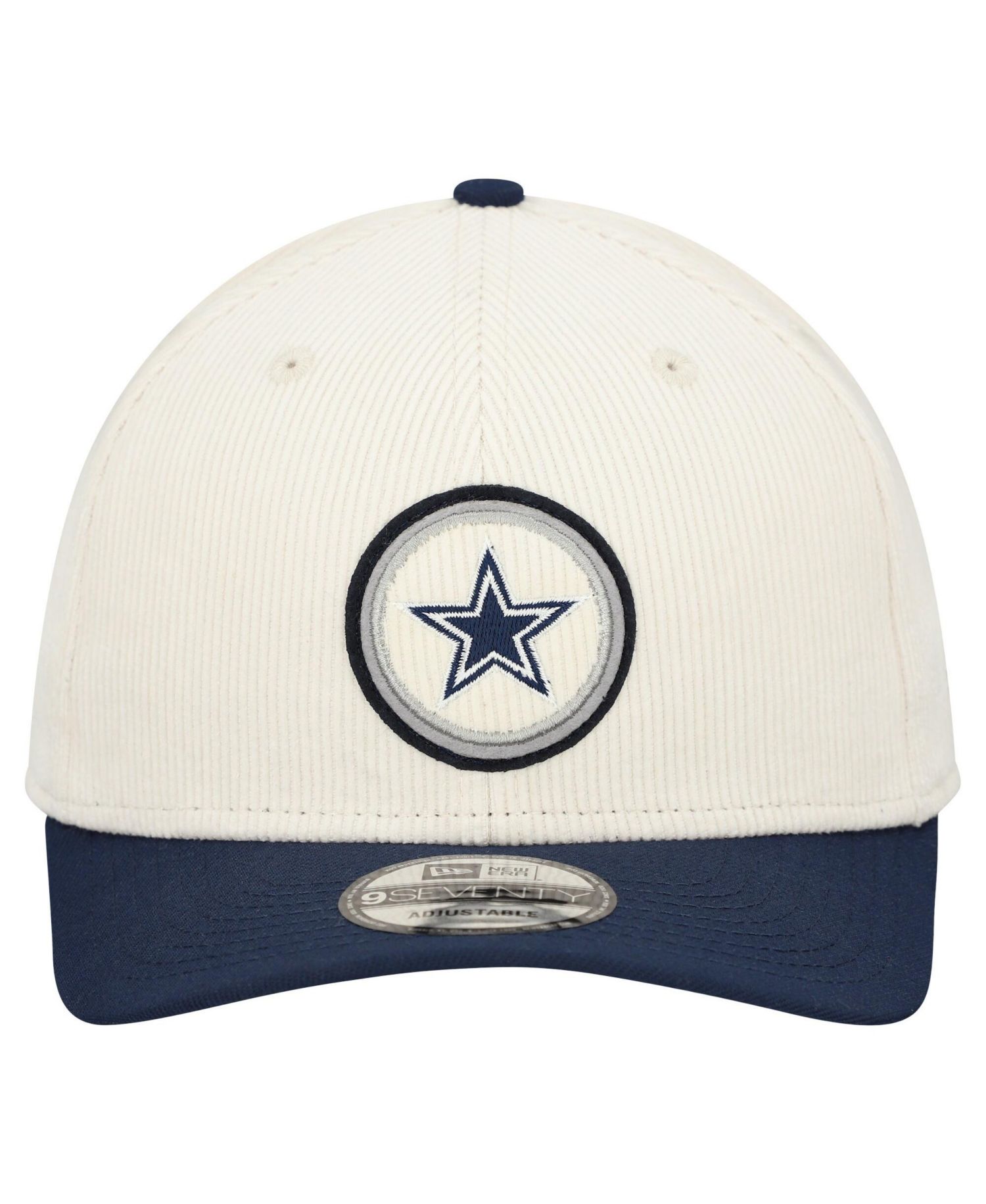Men's Cream Dallas Cowboys Loyal Corduroy 9SEVENTY Adjustable Hat