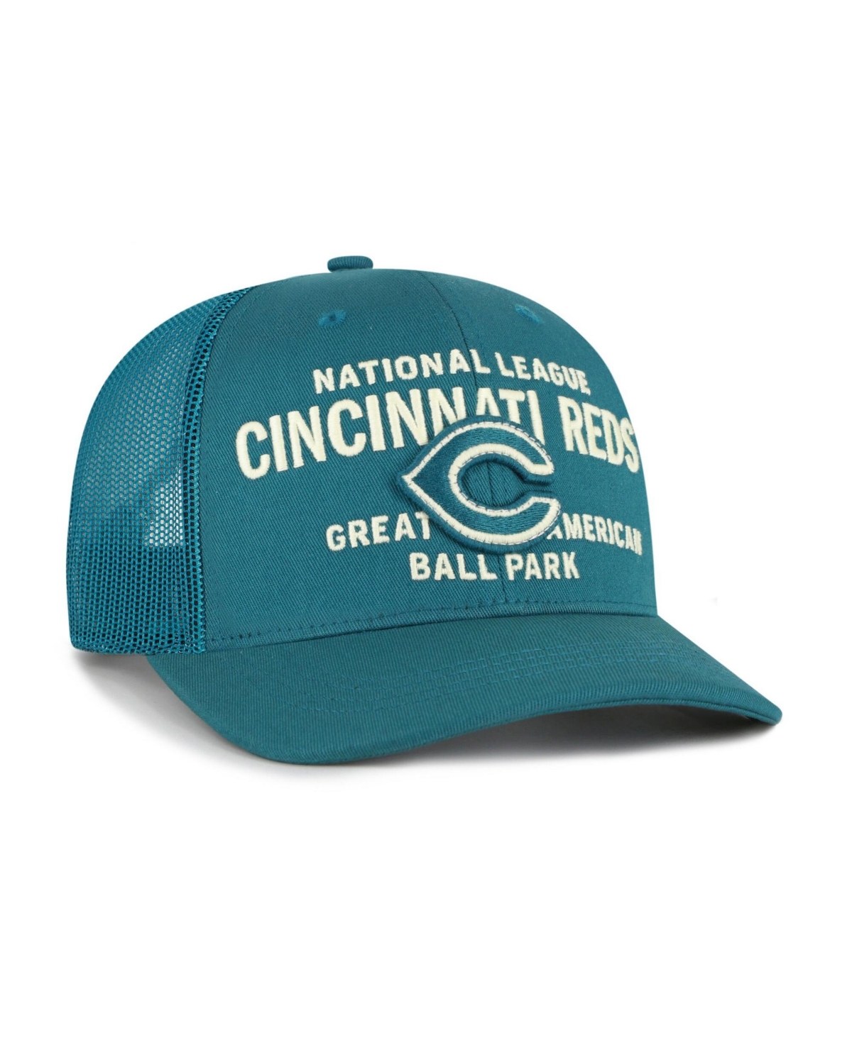 47 Brand Men's Teal Cincinnati Reds Contemporary Hitch Adjustable Trucker Hat
