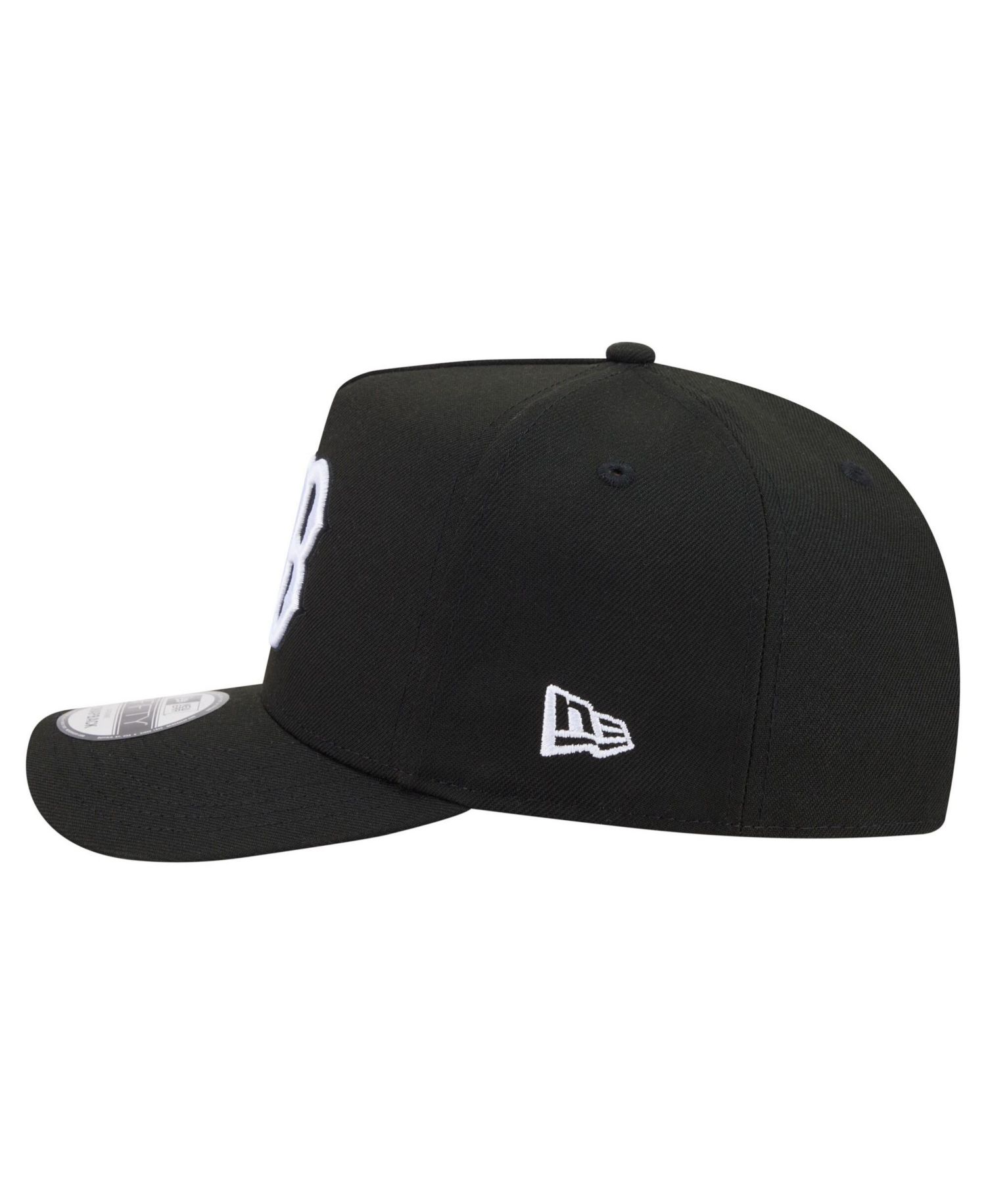 Men's Black Boston Red Sox Motion A-Frame 9FIFTY Snapback Hat