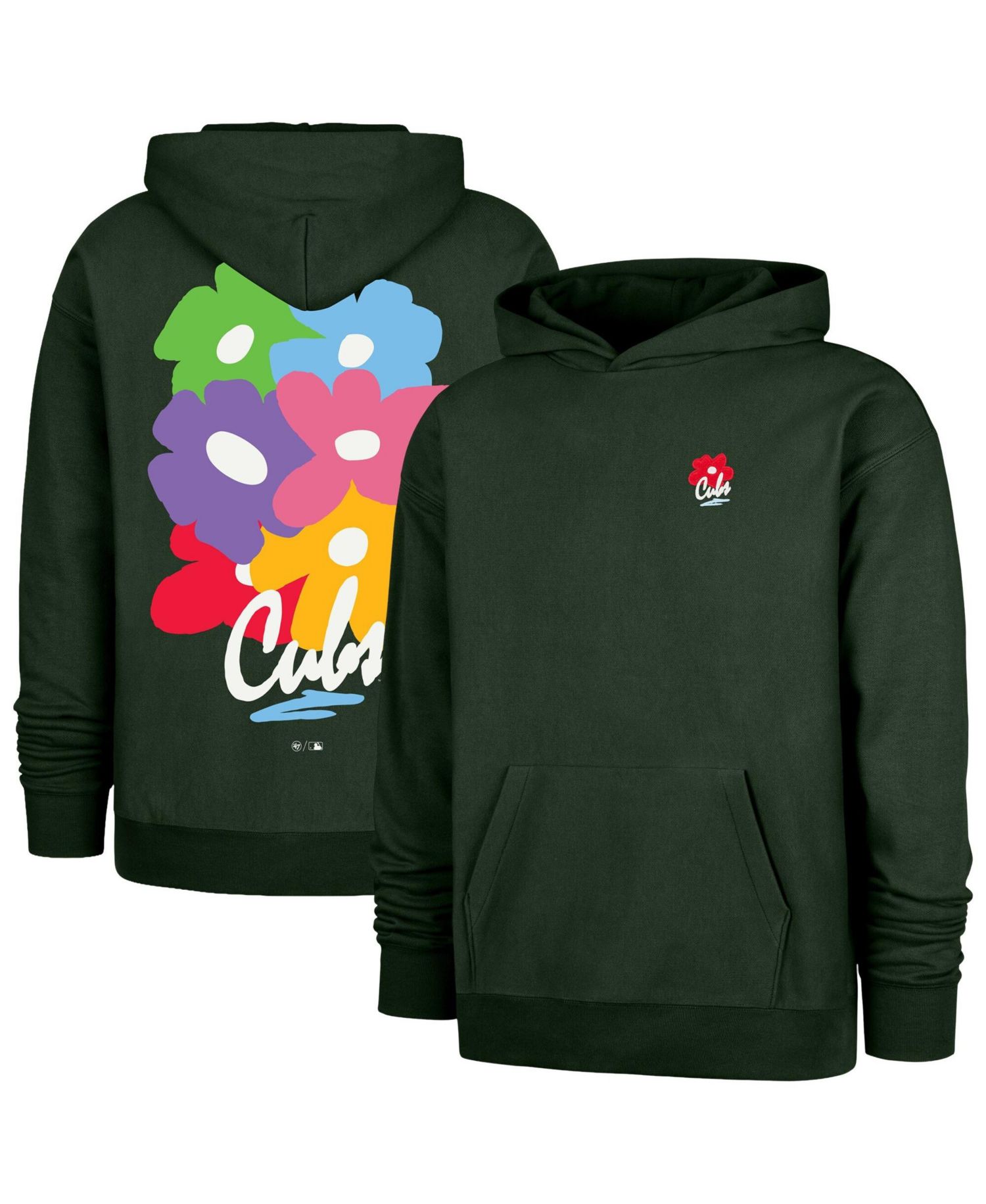 Men's Dark Green Chicago Cubs Gallery Foundation Hoodie