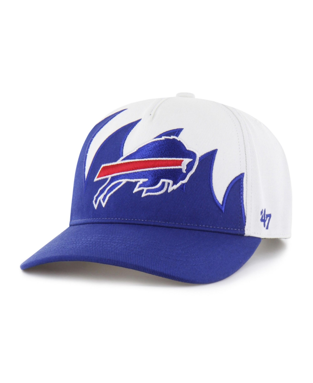47 Brand Men's White Buffalo Bills Jagged Hitch Adjustable Hat - White