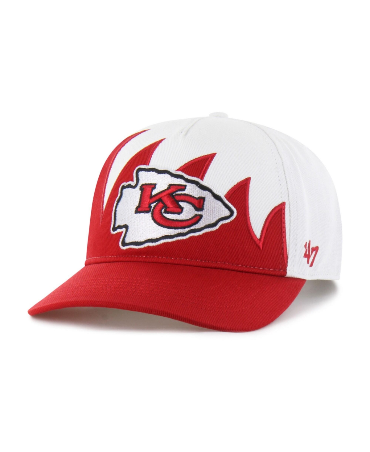 47 Brand Men's White Kansas City Chiefs Jagged Hitch Adjustable Hat - White