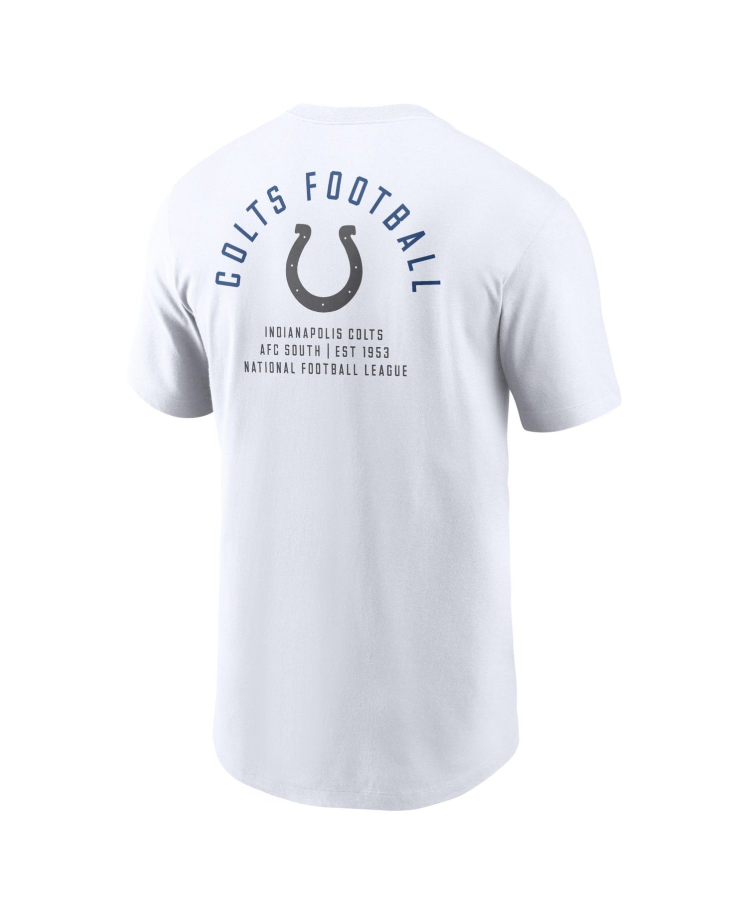 Men's White Indianapolis Colts Split Logo T-Shirt