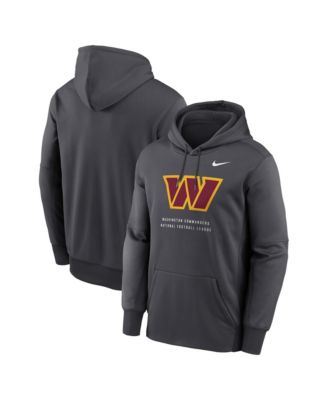 Men's Charcoal Washington Commanders Toss Sweep Therma-FIT Hoodie