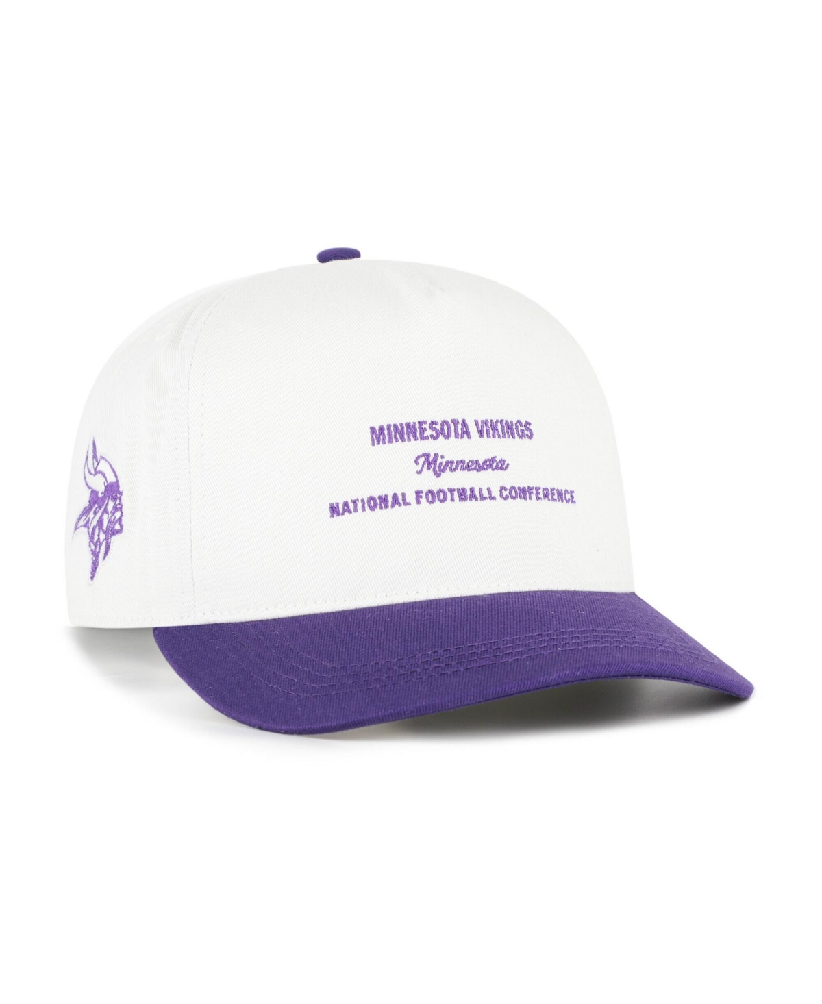 '47 Brand Men's White Minnesota Vikings Contemporary Two-Tone Hitch Adjustable Hat - White, Purple