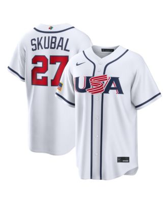 Men's Tarik Skubal White USA Baseball 2026 World Baseball Classic Home Stadium Jersey