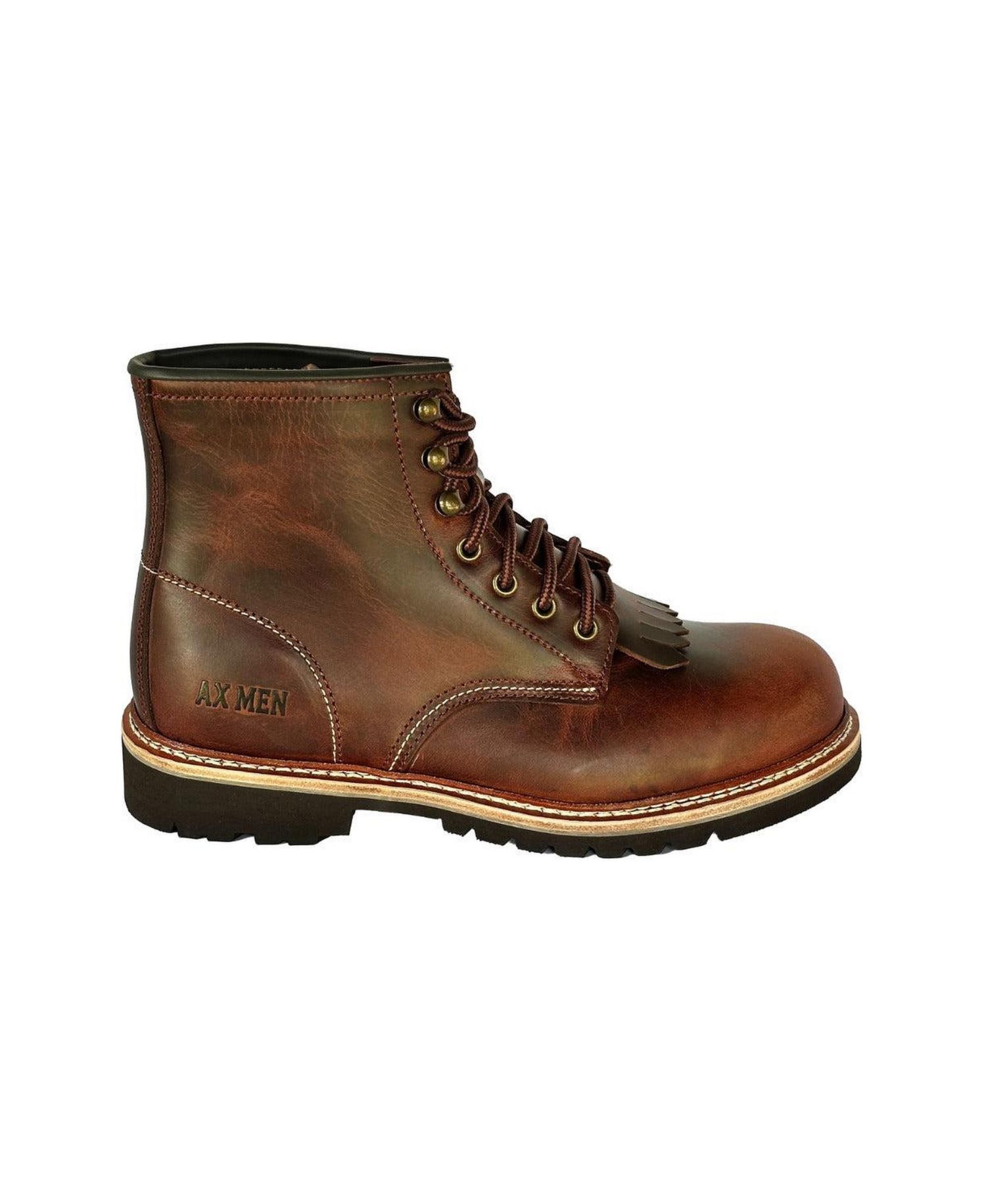 Men's Boots Barrister 6 Inch Front Lace Plain Toe