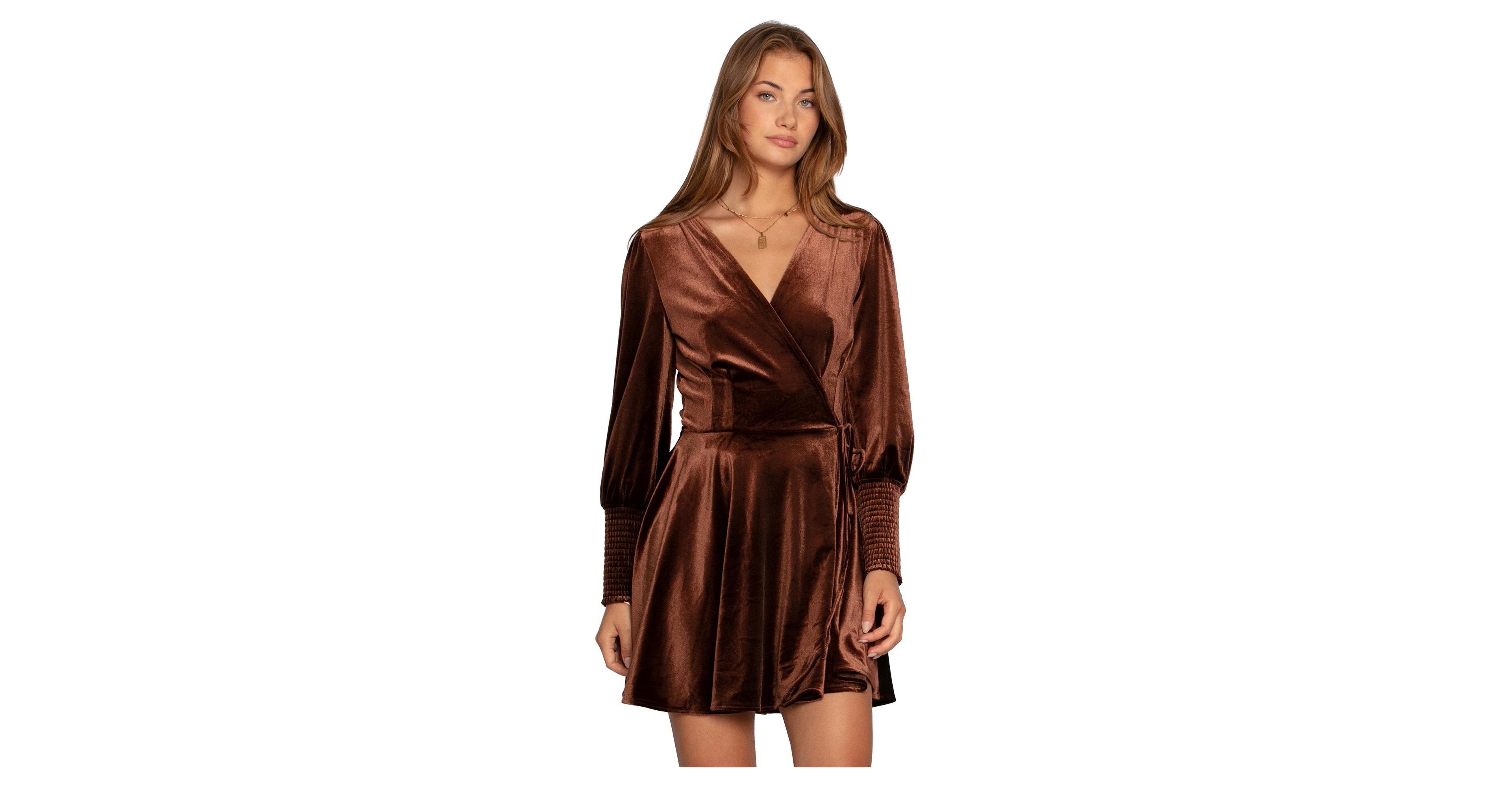 Belle and Bloom Women's Loved You First Velvet Mini Dress
