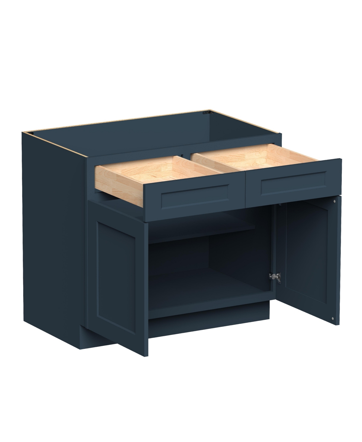 Boyel Living 39" Wide Standard Base Cabinet, Ready to Assemble Kitchen Cabinet with Solid Wood Frame, Soft-Close Slides and Hinges