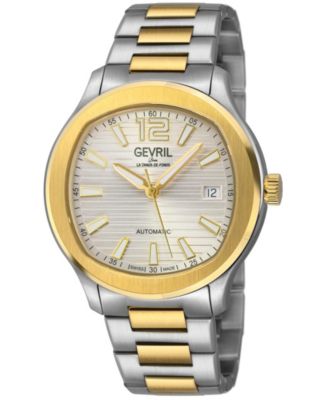 Men's Swiss Made Stuyvesant Swiss Automatic Two tone Stainless Steel Bracelet Watch