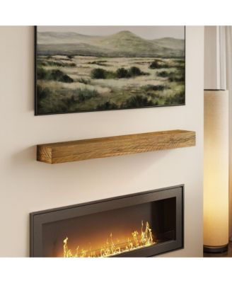 60 Inch Rustic Floating Shelf/Fire Beam