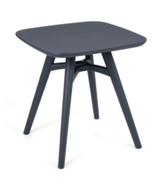 28 in Square All-Weather Plastic Patio Dining Table for 4