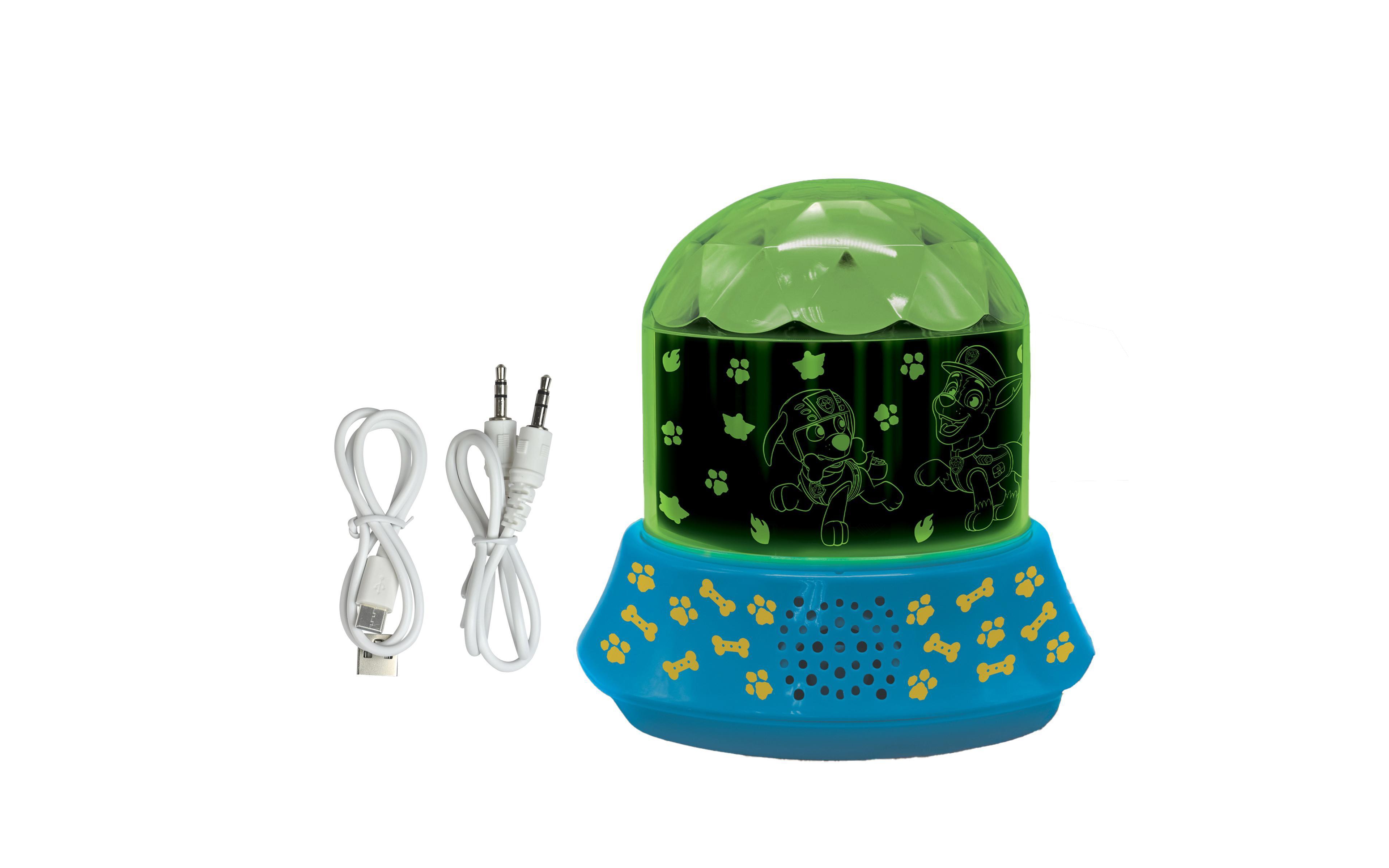 Paw Patrol Nightlight with Speaker, Projections, Kaleidoscopic Ceiling Lights, Auxiliary Plug, Rechargeable, NLJ035PA