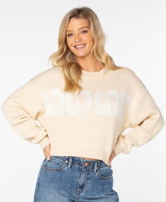Women's Hibiscus Harmony Crop Sweater