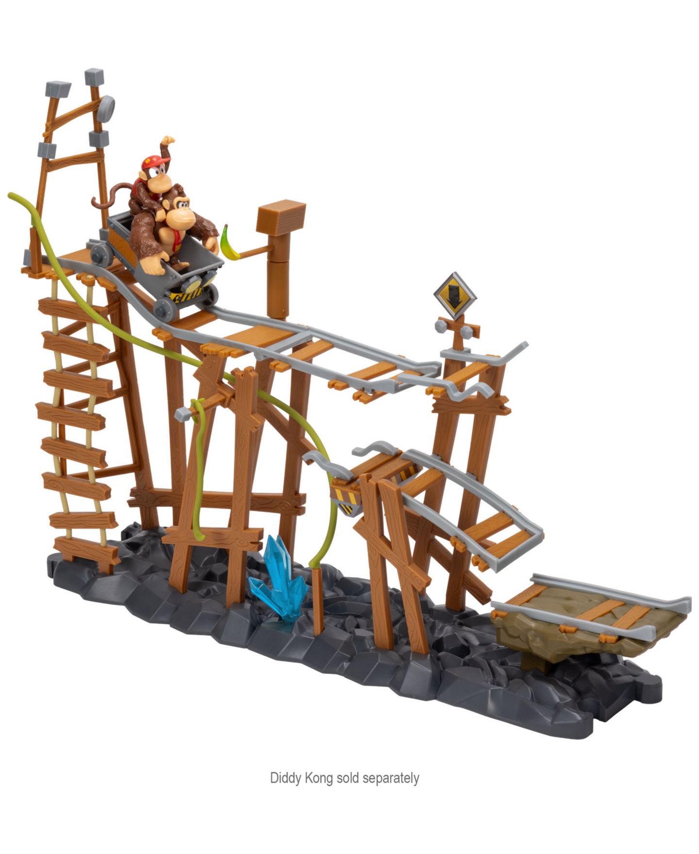 Детский игровой набор SUPER MARIO Donkey Kong Mine Cart Adventure 2-Piece Playset, Ages 3+ — фото 2