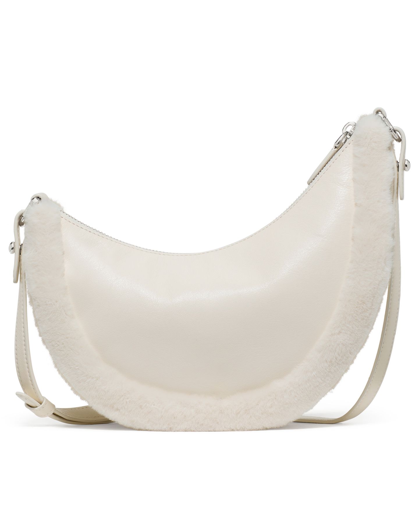 Женские сумки kate spade new york Duo Small Faux Fur Crossbody, цвет: Молоко кешью — фото 2