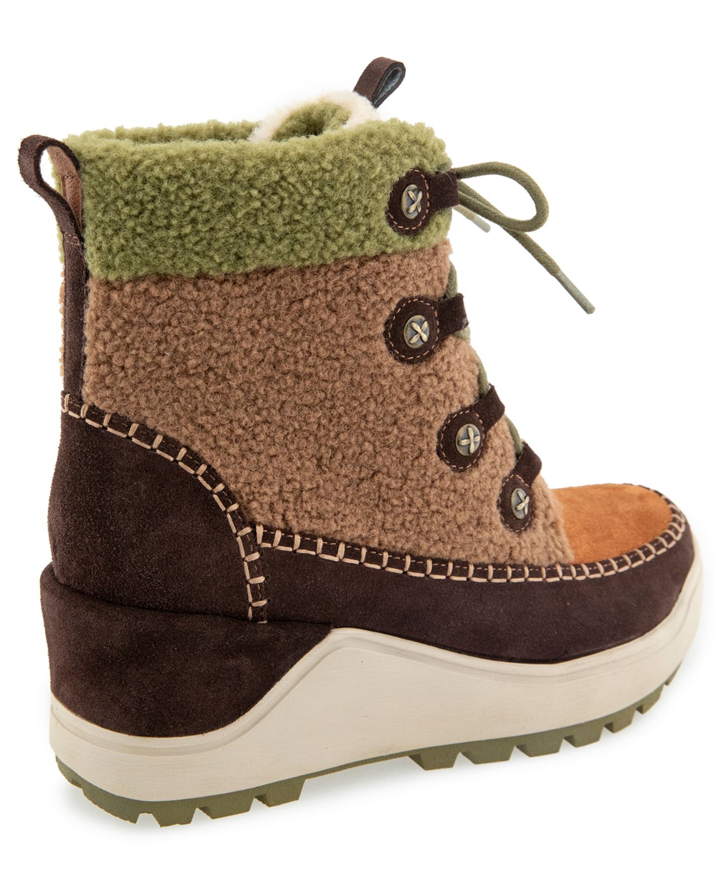 Женские ботинки Jambu Melrose Round Toe Casual Booties, цвет: Рыжевато-коричневый разноцветный — фото 3