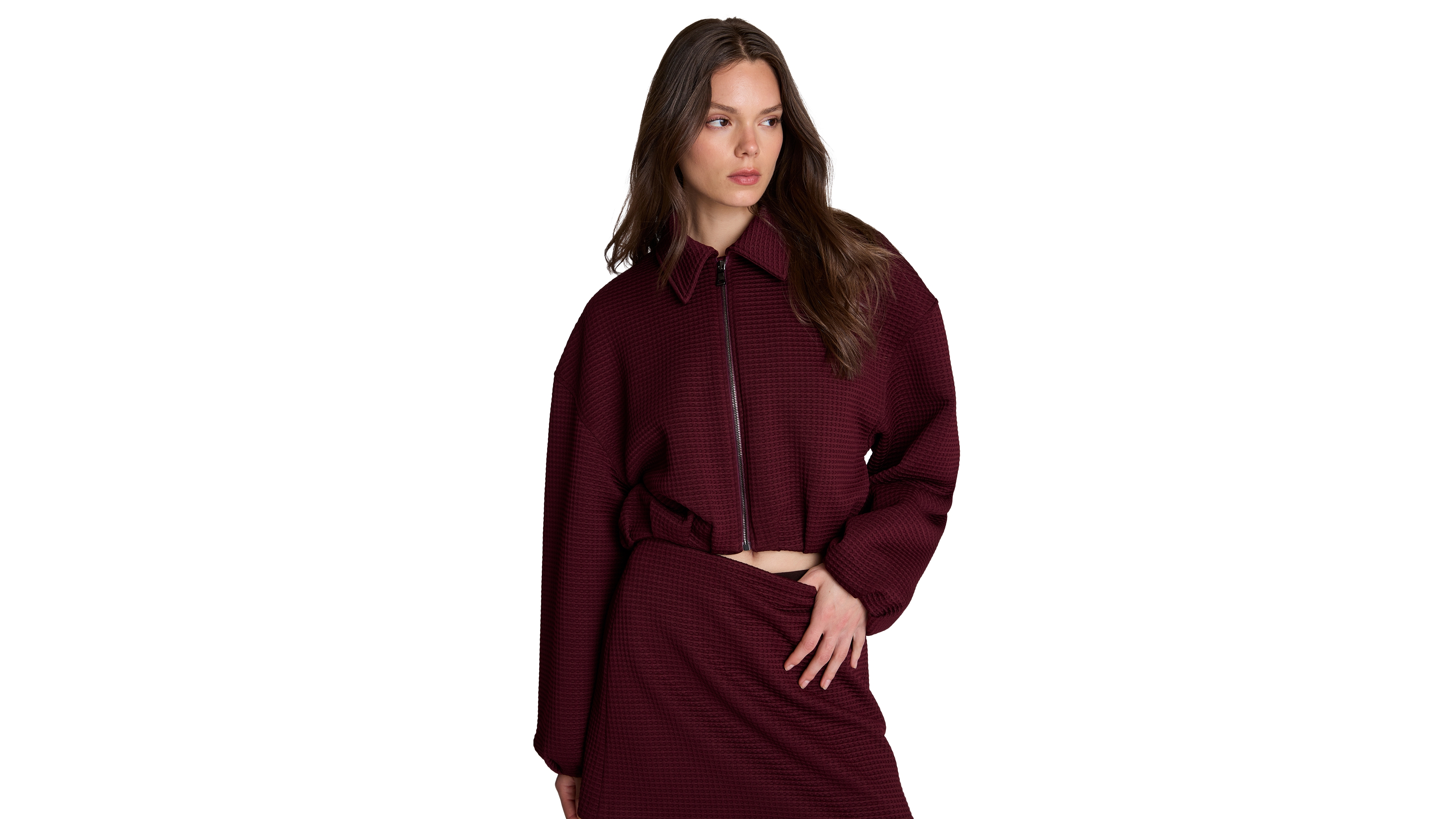 Kenneth Cole Women's Cropped Satin-Chiffon Jacket