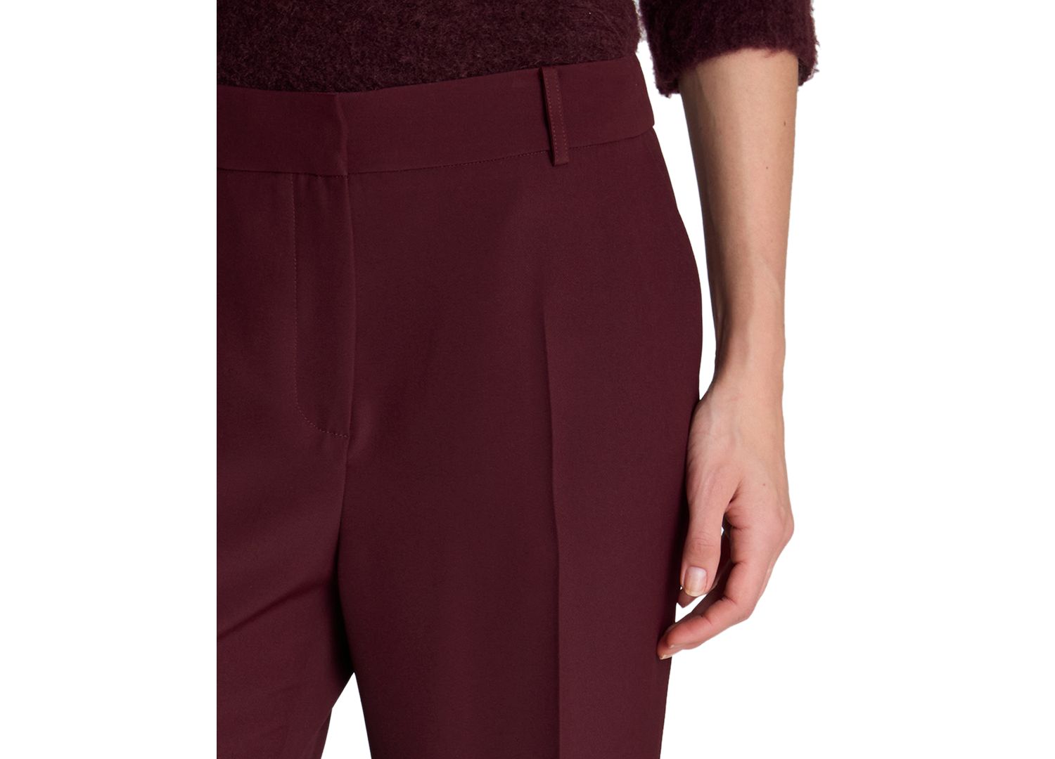 Women's Fly Front Back Zipper Flare Pant