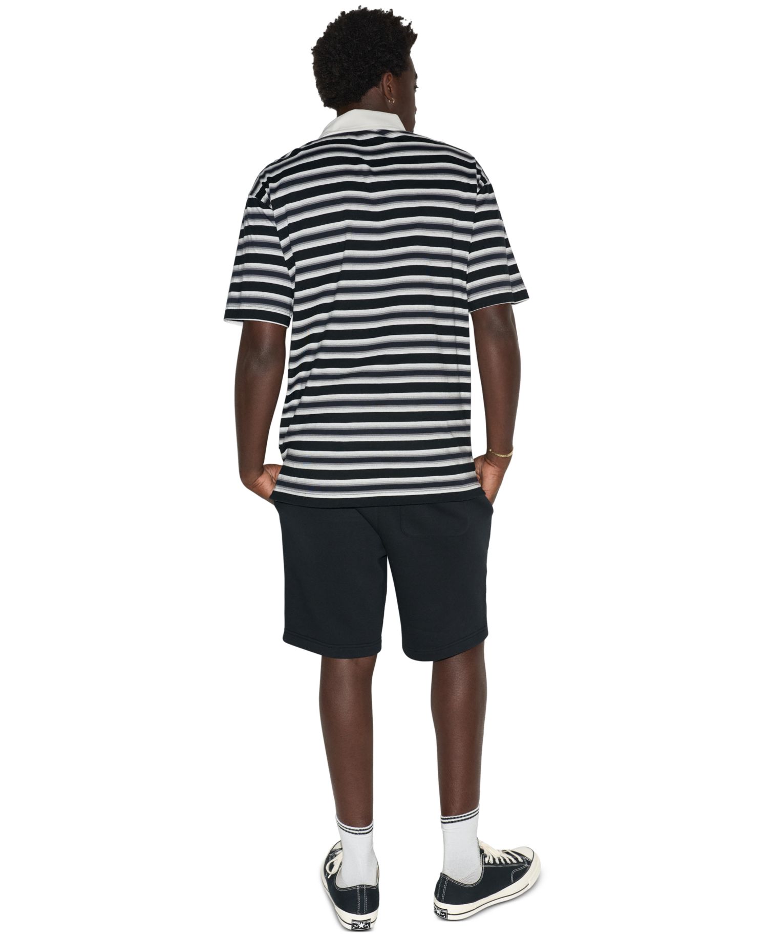 Men's Ombre Stripe Polo Shirt