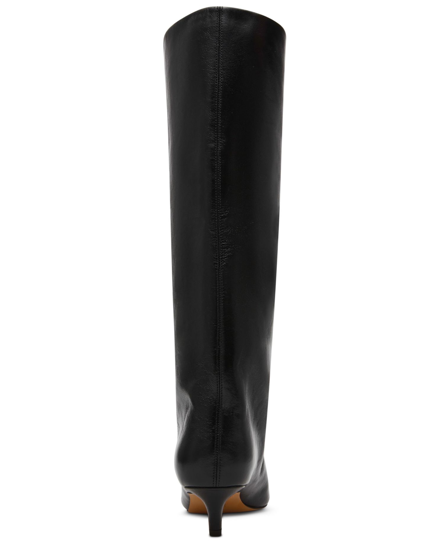 Women's Lychee Wide-Calf Kitten-Heel Stovepipe Knee-High Dress Boots