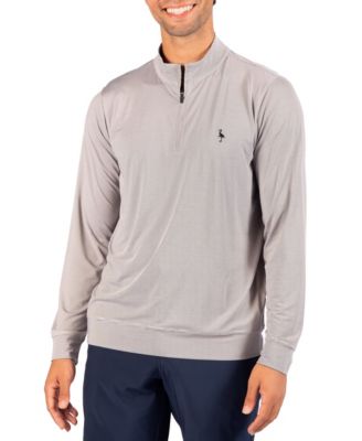 Men's Mini Stripe Performance Quarter Zip Sweater