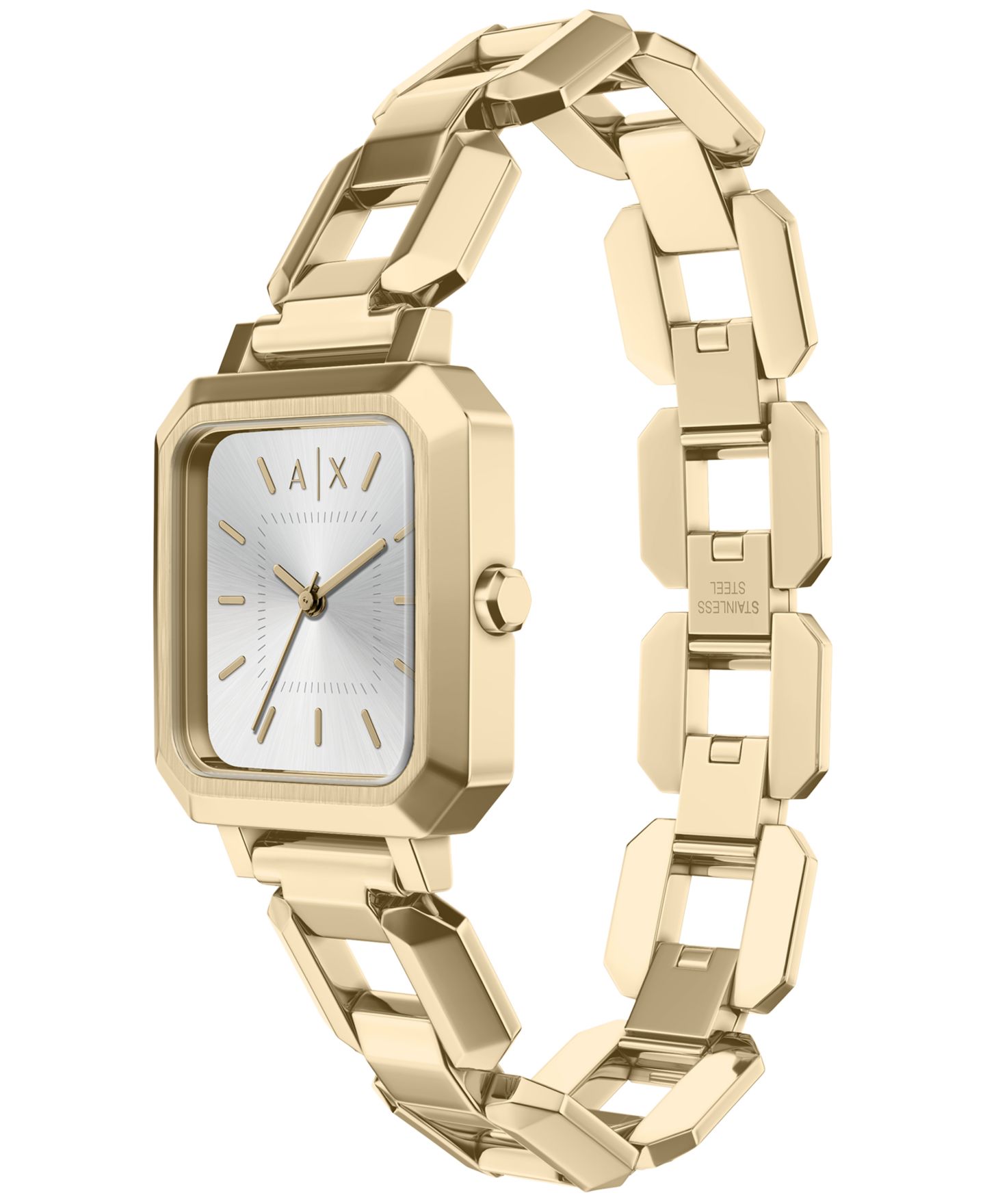 Женские часы A|X Armani Exchange Quartz Three Hand Gold Stainless Steel 27mm — фото 5